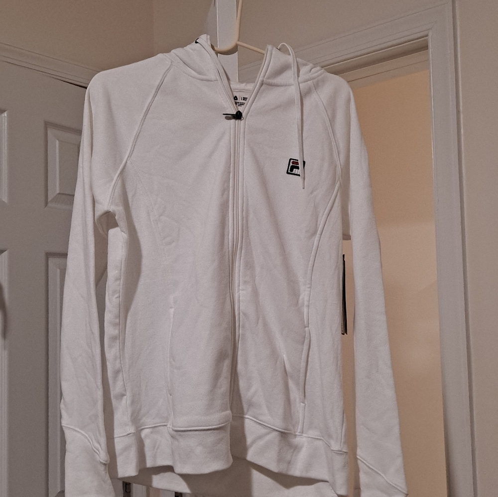 Fila hoodie white size large